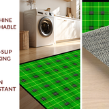 Vibrant Shamrock Patterned Flooring(Green)