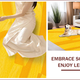 Ultra Soft Area Rug, Non Slip, Stain Resistant, Washable Area Rugs for Living Room, Bedroom, Contemporary Abstract Splash(Yellow)