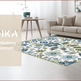 Ultra Soft Area Rug, Non Slip, Stain Resistant, Washable Area Rugs for Living Room, Bedroom, Eclectic Pastel Living Room Washable Area Rug(Blue)