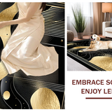 Glamorous Modern Textured Design(Black)