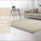 Ultra Soft Area Rug, Non Slip, Stain Resistant, Washable Area Rugs for Living Room, Bedroom, Rustic Earthy Tiled Arrangement(Beige)