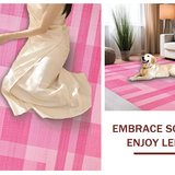 Delicate Abstract Square Design(Pink)