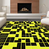 Ultra Soft Area Rug, Non Slip, Stain Resistant, Washable Area Rugs for Living Room, Bedroom, Stylish Quirky Bathroom Accent(Yellow)