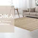 Ultra Soft Area Rug, Non Slip, Stain Resistant, Washable Area Rugs for Living Room, Bedroom, Textured Earthy Tones Composition(Beige)