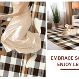Ultra Soft Area Rug, Non Slip, Stain Resistant, Washable Area Rugs for Living Room, Bedroom, Bright Farmhouse Style Easter Decor(Brown)