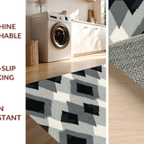 Contemporary Black and White Lattice(Beige)