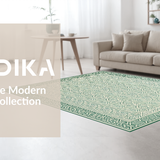 Trendy Ogee Design in Pastels(Green)