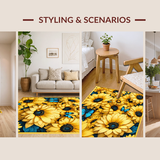 Cozy Earthy Floral Circular Style(Yellow)