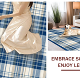 Classic Earth Toned Checker Design(Blue)