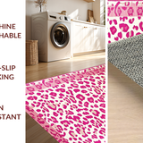 Ultra Soft Area Rug, Non Slip, Stain Resistant, Washable Area Rugs for Living Room, Bedroom, Rustic Bold Animal Texture Visual(Pink)