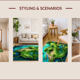 Playful Circular Moss Inspired Aesthetic(Green)