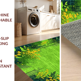 Charming Nature Inspired Shag Creation(Green)