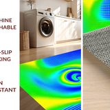 Dynamic Colorful Spiral Illusion(Blue)