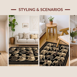 Bold Geometric Elephant Print Style(Gray)