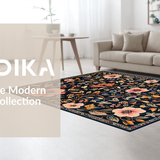 Vibrant Botanical Artistry Accent(Black)