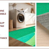 Ultra Soft Area Rug, Non Slip, Stain Resistant, Washable Area Rugs for Living Room, Bedroom, Modern Abstract Non-Shedding(Green)