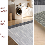 Ultra Soft Area Rug, Non Slip, Stain Resistant, Washable Area Rugs for Living Room, Bedroom, Vibrant Abstract Outdoor Visuals(Gray)
