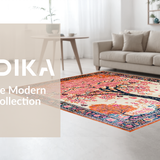 Ultra Soft Area Rug, Non Slip, Stain Resistant, Washable Area Rugs for Living Room, Bedroom, Contemporary Lush Floral Aesthetic(Pink)