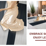 Chic Abstract Plush Round Shape(Black)