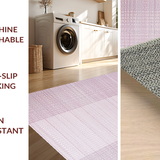 Ultra Soft Area Rug, Non Slip, Stain Resistant, Washable Area Rugs for Living Room, Bedroom, Sleek Solid Mauve Minimalist Aesthetic(Pink)