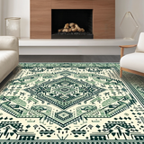 Serene Sage Green Geometric Arrangement(Ivory)