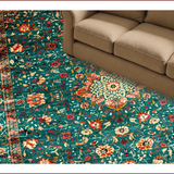 Vibrant Green Textured Weave Elements(Blue)