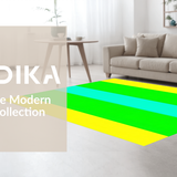 Ultra Soft Area Rug, Non Slip, Stain Resistant, Washable Area Rugs for Living Room, Bedroom, Contemporary Color Pop Design(Yellow)