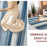 Lively Modern Geometric Weave(Blue)