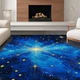 Ultra Soft Area Rug, Non Slip, Stain Resistant, Washable Area Rugs for Living Room, Bedroom, Mystical Sky-Themed Elegance(Blue)