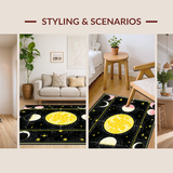 Eclectic Celestial Floral Motif(Black)