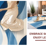 Elegant Textured Linear Elements(Blue)