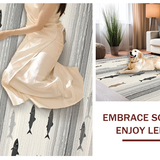 Chic Textured Coastal Scene Design(Gray)