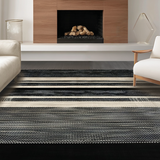 Ultra Soft Area Rug, Non Slip, Stain Resistant, Washable Area Rugs for Living Room, Bedroom, Minimalist Graphic Animal Theme(Black)