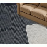 Ultra Soft Area Rug, Non Slip, Stain Resistant, Washable Area Rugs for Living Room, Bedroom, Chic Modern Geometric Motif(Black)