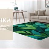 Ultra Soft Area Rug, Non Slip, Stain Resistant, Washable Area Rugs for Living Room, Bedroom, Modern Abstract Green Tones Design(Green)