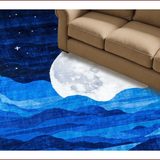 Vibrant Space Inspired Circular Design(Blue)