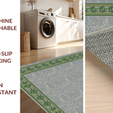 Ultra Soft Area Rug, Non Slip, Stain Resistant, Washable Area Rugs for Living Room, Bedroom, Rustic Nature-Inspired Pattern(Gray)
