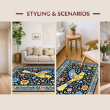Whimsical Colorful Floral Display(Black)
