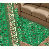 Ultra Soft Area Rug, Non Slip, Stain Resistant, Washable Area Rugs for Living Room, Bedroom, Vintage Oriental Boho(Green)
