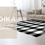 Elegant Farmhouse Striped Visual Appeal(Black)