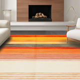 Ultra Soft Area Rug, Non Slip, Stain Resistant, Washable Area Rugs for Living Room, Bedroom, Lively Contemporary Patterned Delight(Orange)