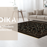 Ultra Soft Area Rug, Non Slip, Stain Resistant, Washable Area Rugs for Living Room, Bedroom, Elegant Minimalist Cat Motif(Brown)