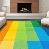 Enchanting Cornered Rainbow Print(Red)