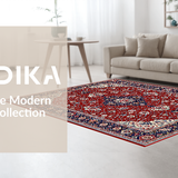 Chic Lattice Floral Composition(Red)