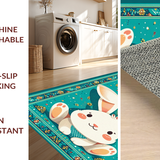 Elegant Minimalist Spring Rabbit(Blue)