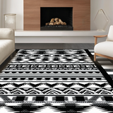 Ultra Soft Area Rug, Non Slip, Stain Resistant, Washable Area Rugs for Living Room, Bedroom, Artistic Bold Animal Print Appeal(Black)