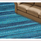 Coastal Teal Striped Aesthetic(Blue)