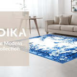 Timeless Monochrome Trellis Artwork(Blue)