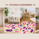 Rustic Yellow and Pink Bloom Style(White)