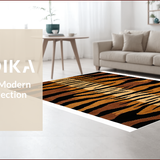 Ultra Soft Area Rug, Non Slip, Stain Resistant, Washable Area Rugs for Living Room, Bedroom, Chic Animal Print Elegance(Brown)